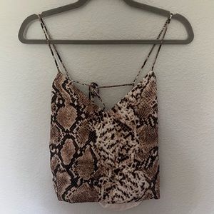 SuperDown Snake Print Tank Top